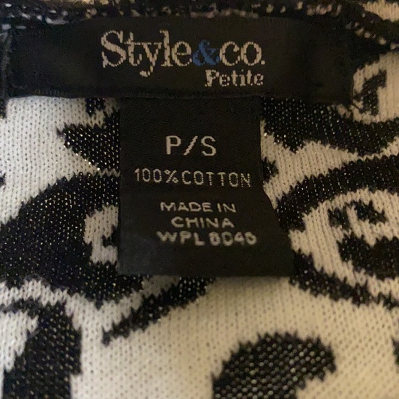 Style & Co petite P/S 100% cotton cardigan - Picture 3 of 3